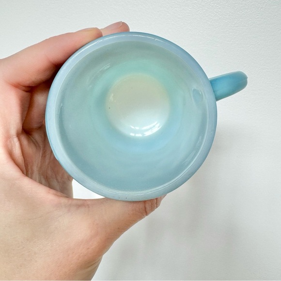 Like New Fire King Coffee Mug Cup Kimberly Blue Diamond Anchor Hocking - Picture 6 of 6